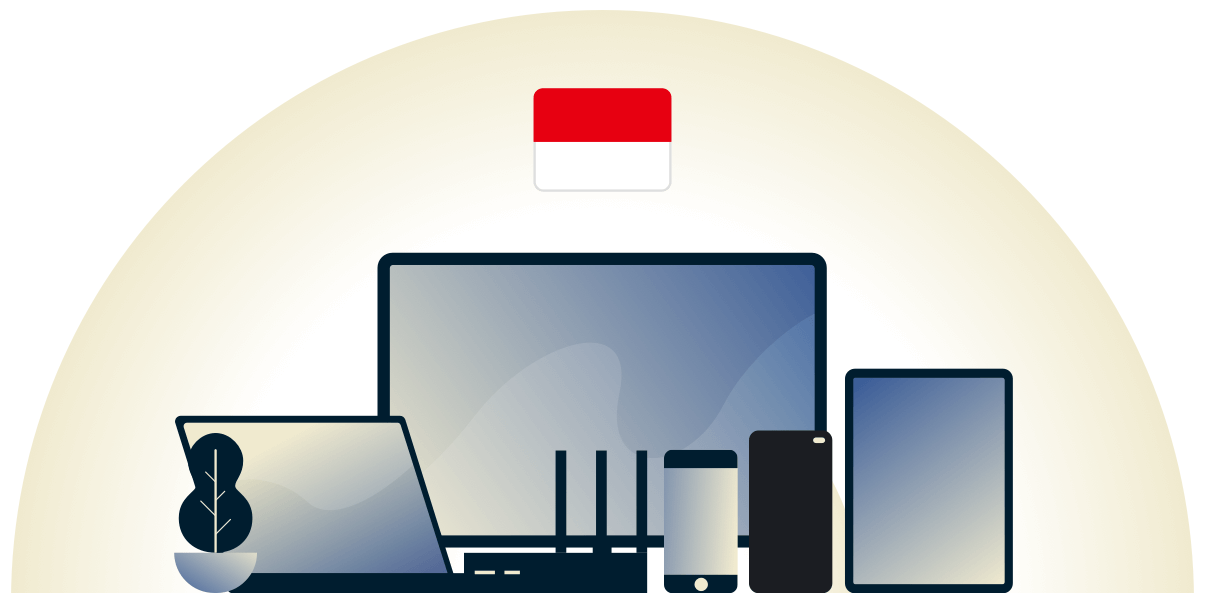 VPN для Індонезії, яка захищає різні пристрої.