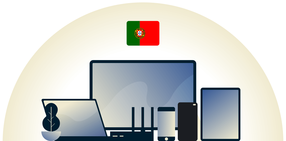 Portugal VPN sch&uuml;tzt eine Vielzahl von Ger&auml;ten.
